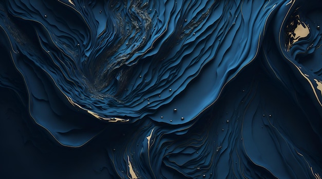 Foto einer strukturierten Oberfläche in Blau- und Schwarztönen erstellt von AI