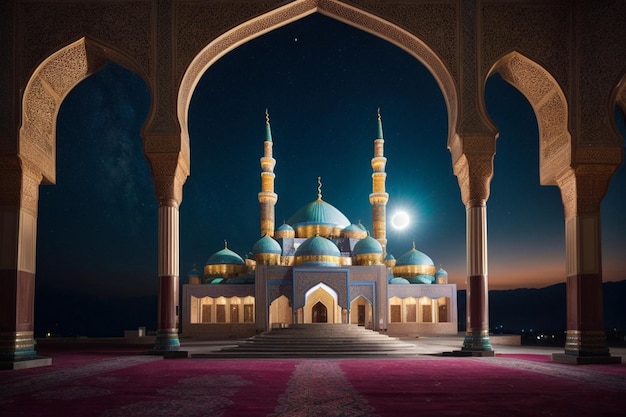 Foto einer wunderschönen Moschee