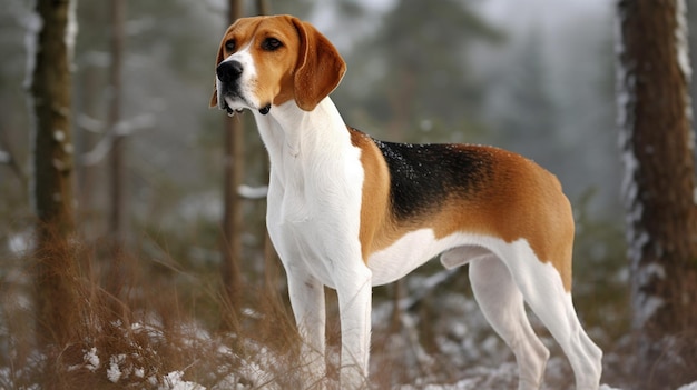 Foto eines amerikanischen Foxhound-Hundes