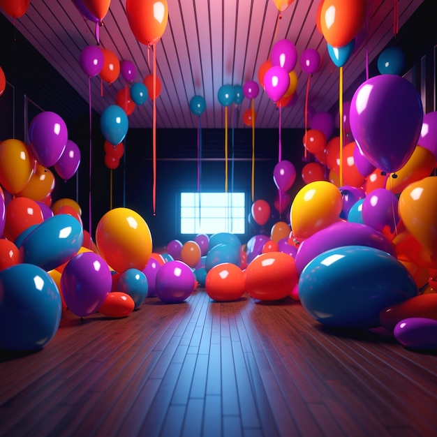 Foto foto eines ballons