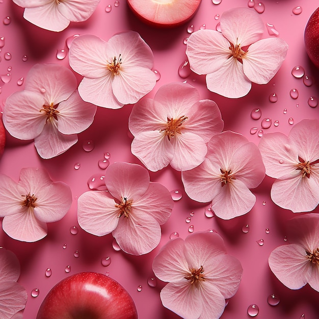 Foto eines Blumenmusters auf dem Hintergrund