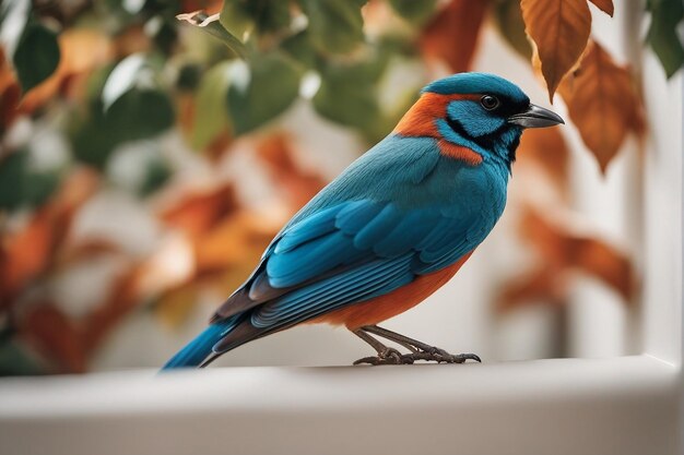 Foto eines bunten Vogels am nationalen Tiertag