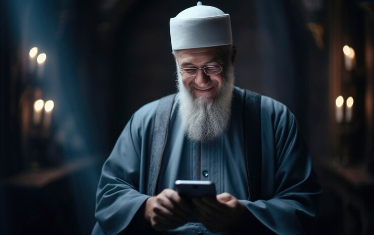 Foto foto eines islamischen mannes