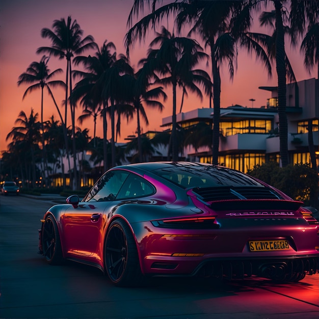 Foto eines Porsche 911 in Miami