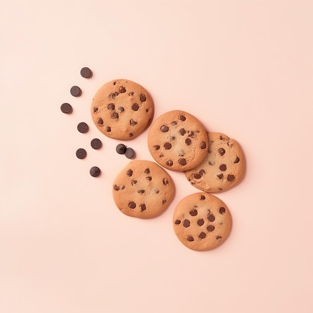 Foto eines Snacks mit Schoko-Chip-Keksen