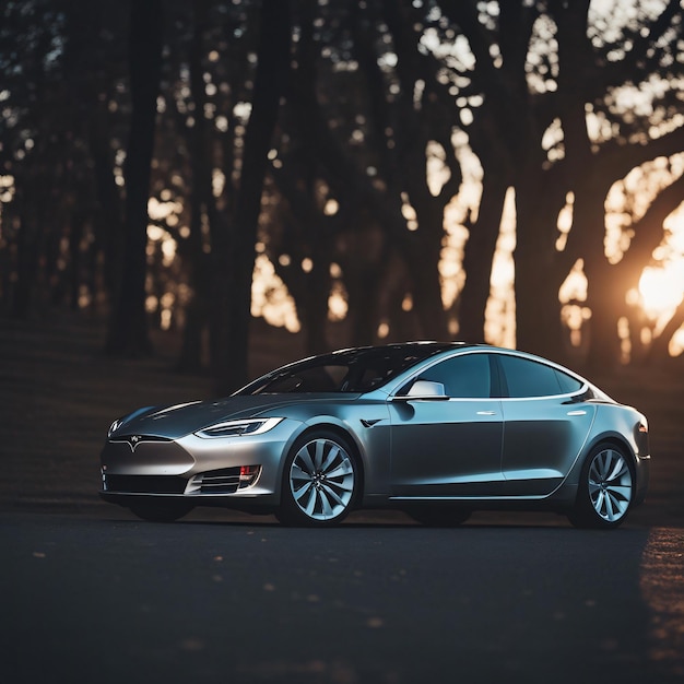 Foto eines Tesla-Autos