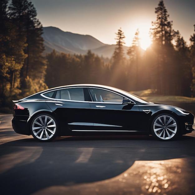 Foto eines Tesla-Autos