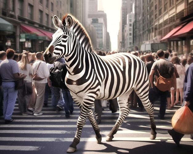 Foto foto eines zebras