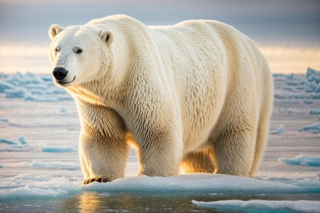 Foto Eisbär in der Arktis