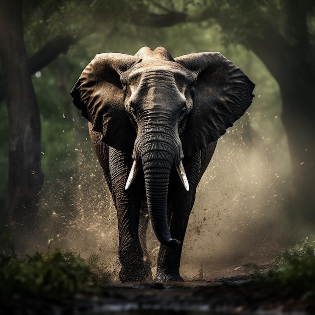 Una foto de un elefante