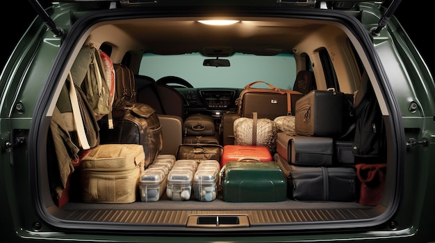 Una foto de un espacio de equipaje de alquiler de coches