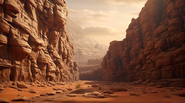 Una foto de un espectacular cañón del desierto