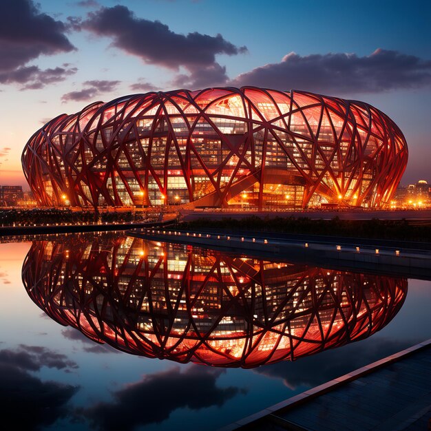 foto de un estadio de fútbol ultra realista