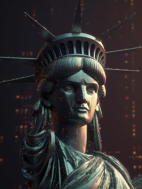 Foto de la estatua de la libertad en Nueva York