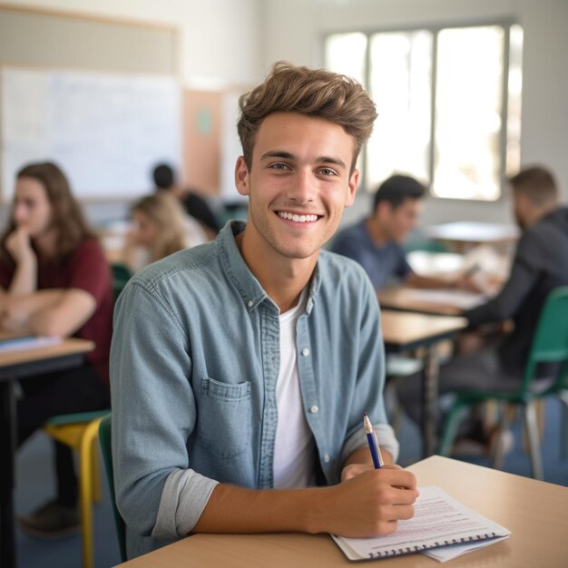 Foto una foto de estudiante