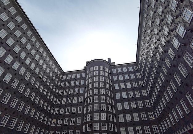 Foto foto de la fachada de un edificio en hamburgo