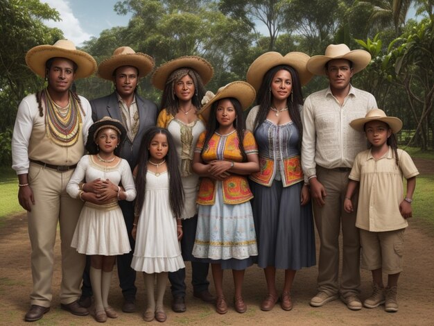 foto de familia colombiana