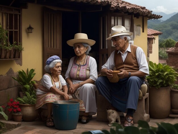 foto de familia colombiana