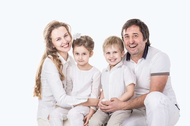 Foto de familia familia feliz padres e hijos