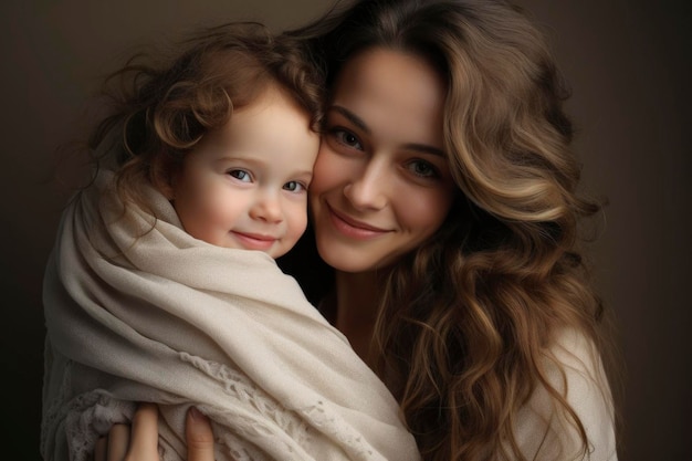 Foto de una familia feliz