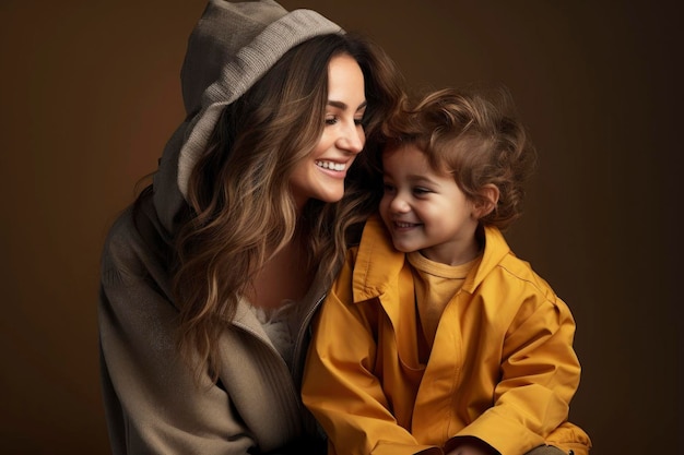 Foto de una familia feliz