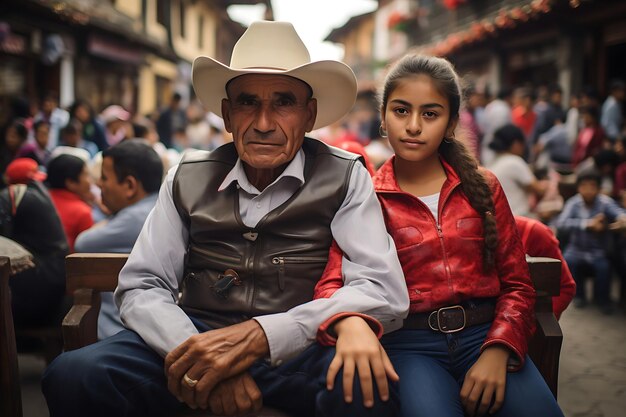 Foto foto de familias colombianas disfrutando de las festividades juntas