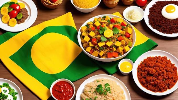 Foto foto de la famosa cocina tradicional brasileña