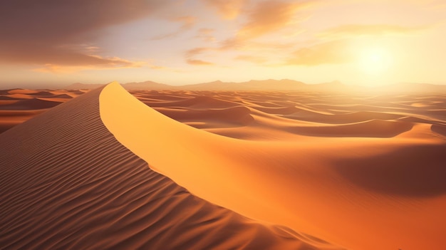 Foto una foto fascinante del paisaje árido del desierto