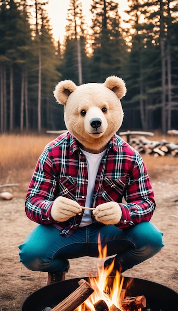 Foto foto feliz dia de são valentim homem criança ursinho de pelúcia maduro homem bonito animal amor coração desenho animado