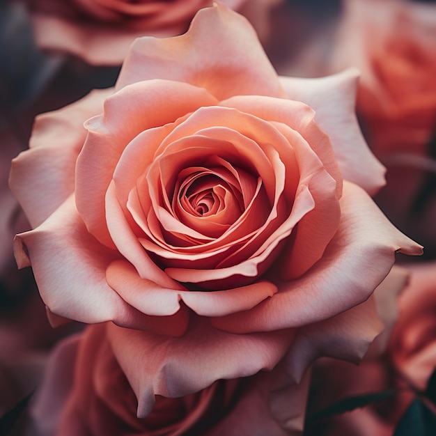 Foto de flor rosa roja