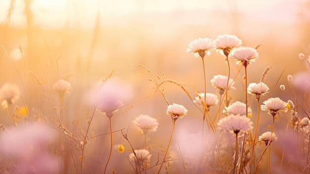 Una foto de las flores silvestres de un prado sereno