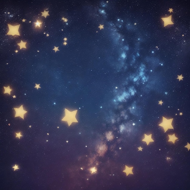 foto de fondo abstracto con estrellas brillantes