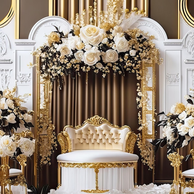 Foto de fondo de boda de lujo