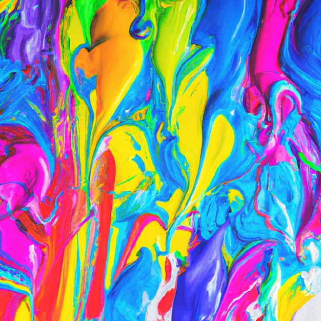Foto de fondo de color del arco iris con rastros de pintura