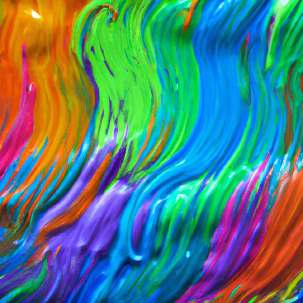 Foto de fondo de color del arco iris con rastros de pintura