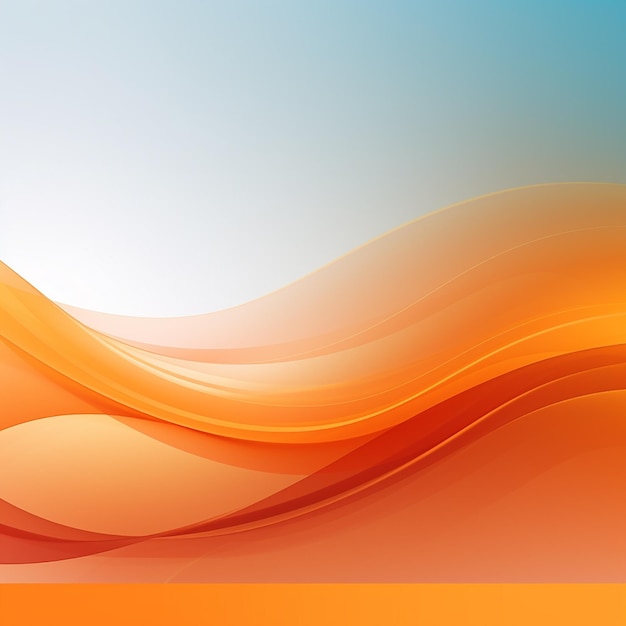 Foto de fondo de formas de onda abstractas de color naranja