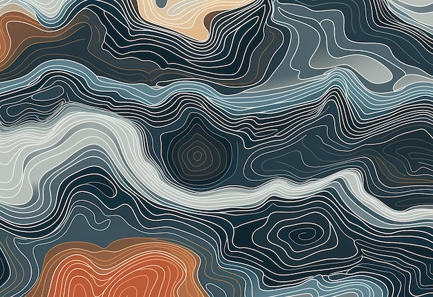 Foto de fondo de formas y ondas abstractas coloridas