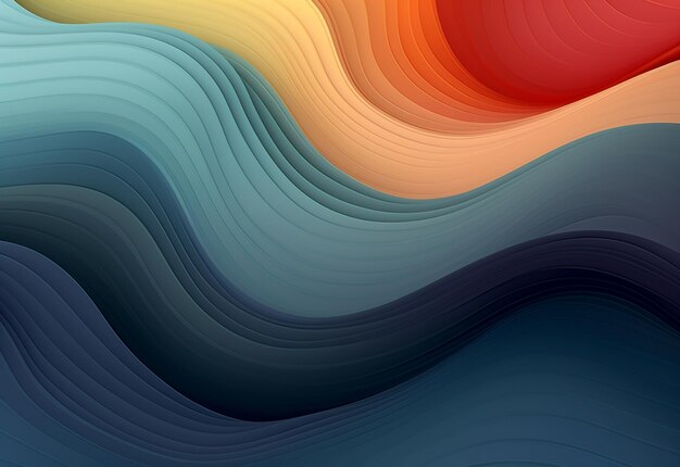 Foto de fondo de formas y ondas abstractas coloridas