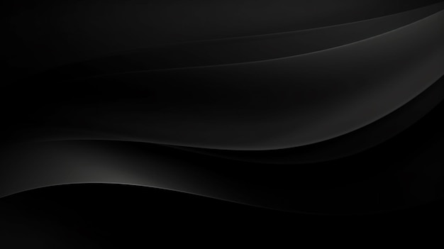 Foto de fondo negro lineal abstracto Fondo de onda oscura abstracta ai generado
