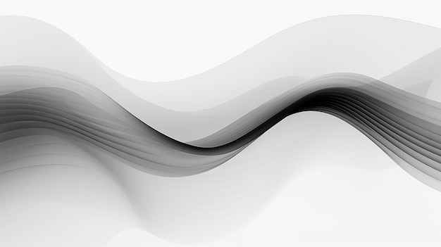 Foto de fondo negro lineal abstracto Fondo de onda oscura abstracta ai generado