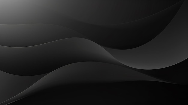 Foto de fondo negro lineal abstracto Fondo de onda oscura abstracta ai generado