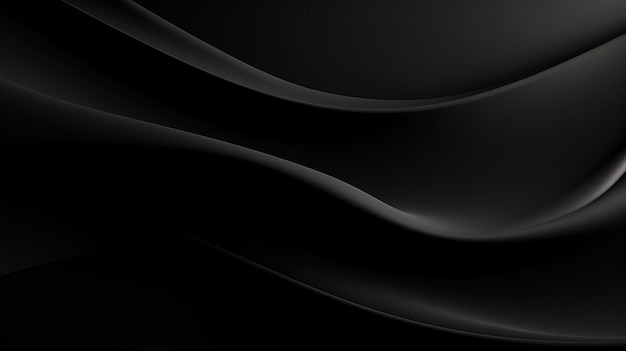 Foto de fondo negro lineal abstracto Fondo de onda oscura abstracta ai generado