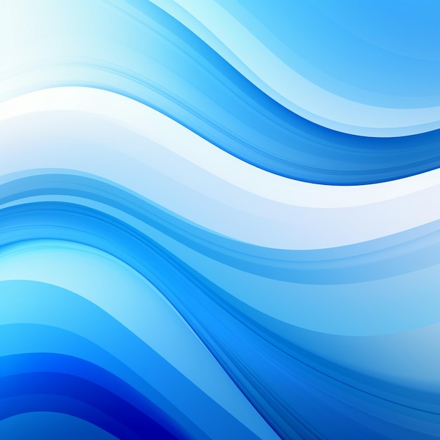 Foto de fondo de ondas azules telón de fondo de olas azules para el diseño AI Generado