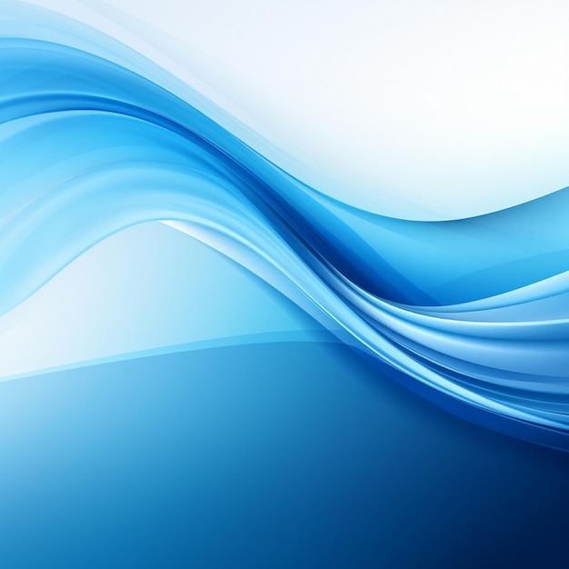 Foto de fondo de ondas azules telón de fondo de olas azules para el diseño AI Generado