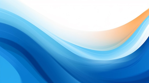 Foto de fondo de ondas azules telón de fondo de olas azules para el diseño AI Generado