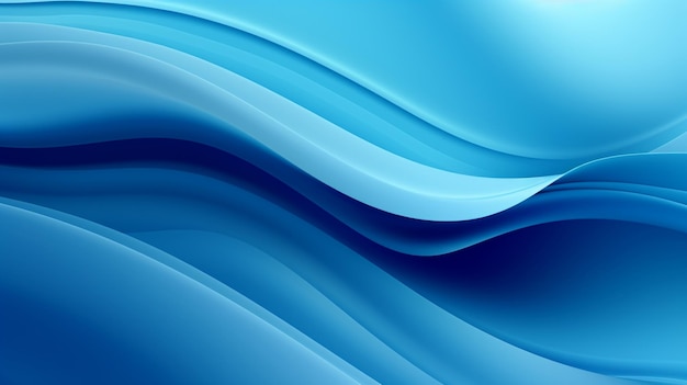 Foto de fondo de ondas azules telón de fondo de olas azules para el diseño AI Generado