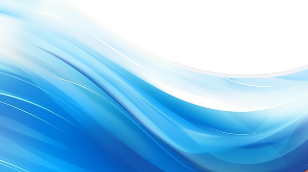 Foto de fondo de ondas azules telón de fondo de olas azules para el diseño AI Generado