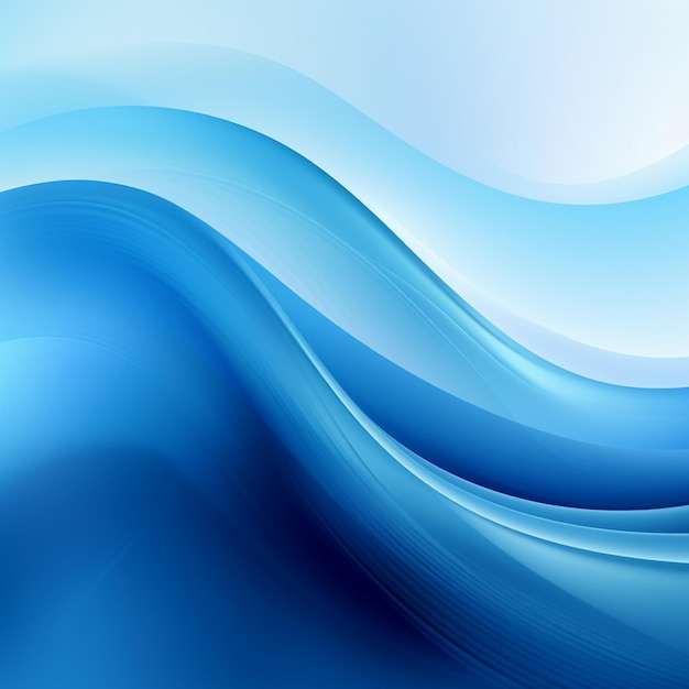 Foto de fondo de ondas azules telón de fondo de olas azules para el diseño AI Generado