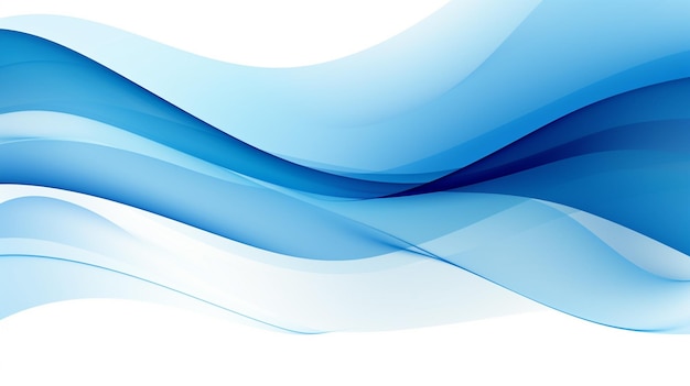 Foto de fondo de ondas azules telón de fondo de olas azules para el diseño AI Generado