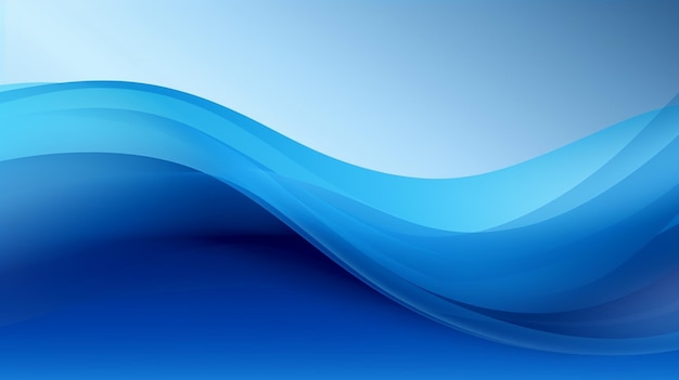 Foto de fondo de ondas azules telón de fondo de olas azules para el diseño AI Generado